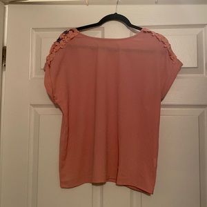 Light Pink Short Sleeve SHEIN Blouse